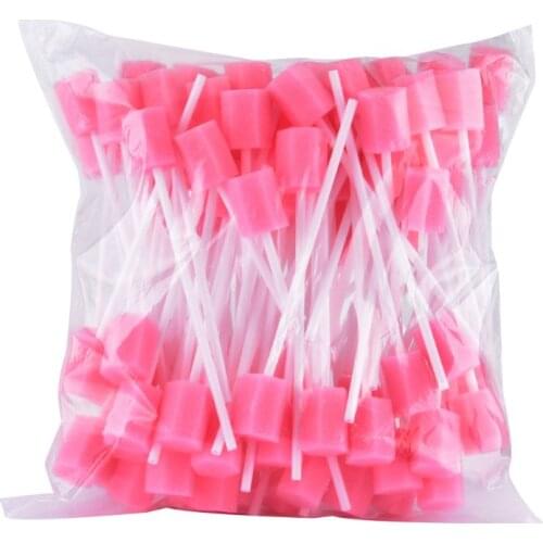 10Pcs/Set Disposable Oral Care Spong Swabs Unflavored Sterile Dental Swabsticks for Mouth Cavity Cleaning Individually Wrapped