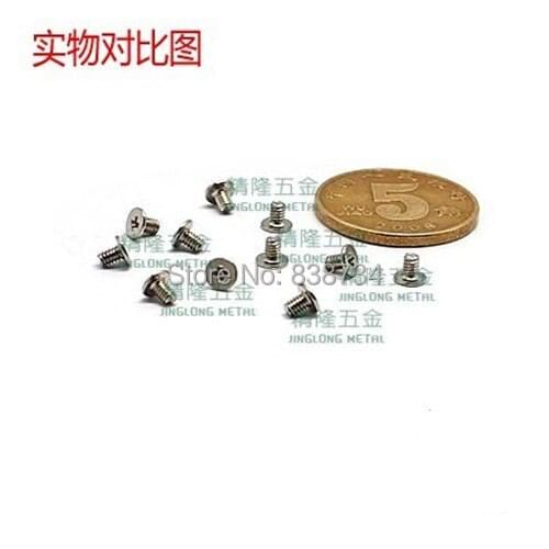 100pcs M2*3 steel with nickel coated computer screw hard drive screw