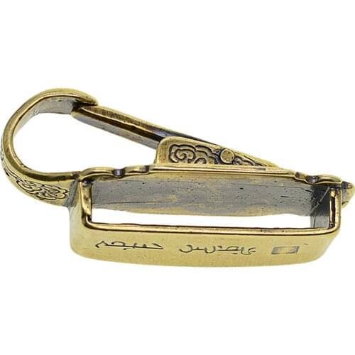 100% Solid Brass Key Chain Belt Loop Key Holder Storage Pocket Hanger Hook