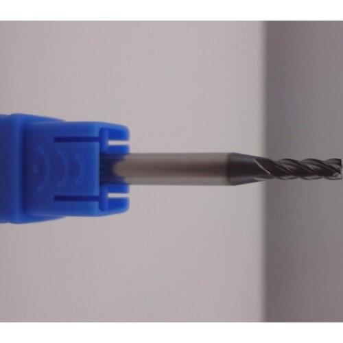 20pcs 4flutes Carbide flat end mills and micro milling tools CNC router bits HRC55 and HRC60