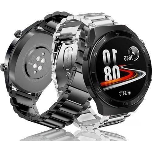 22mm Accessories stainless steel watchband For Samsung Galaxy watch 46mm／Gear S3 Metal Strap For Huawei Watch GT 2E