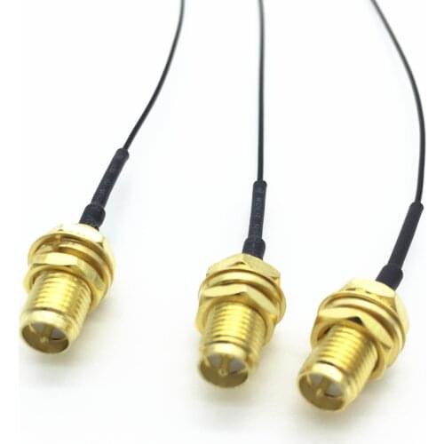 3 x IPEX MHF4 to RP-SMA Male Pin 0.8mm Cable for NGFF/M.2 Antenna WiFi Wireless router 25cm/9.8"
