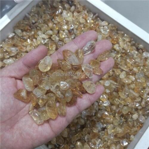 50g Natural Citrine Yellow Quartz Crystal Stone Rock Polished Gravel Specimen natural stones and minerals