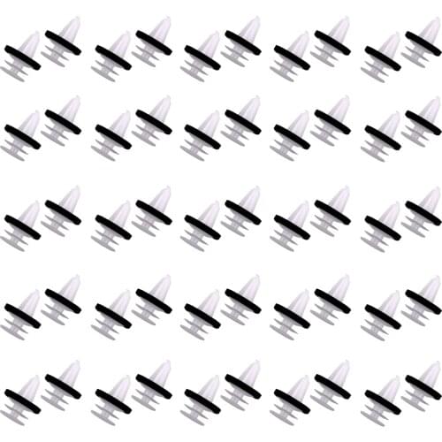 50Pcs Car Door Trim Panel Clips with Sealer Accessories Fit for Ford W713297-S300