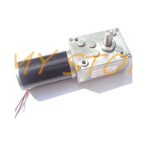 634JSX-31ZY Turbo-Worm Gear Box 12V 24VDC Motor High Torque CW CCW Speed ReduceAdjust 2/5/10/15/30/60/100/160/250RPM SingleShaft