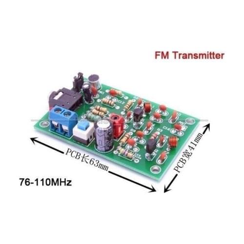 76-110MHz FM Transmitter DIY MP3 Audio Wireless Transmitter Module radio statio DC 3v-12V FOR wireless microphone