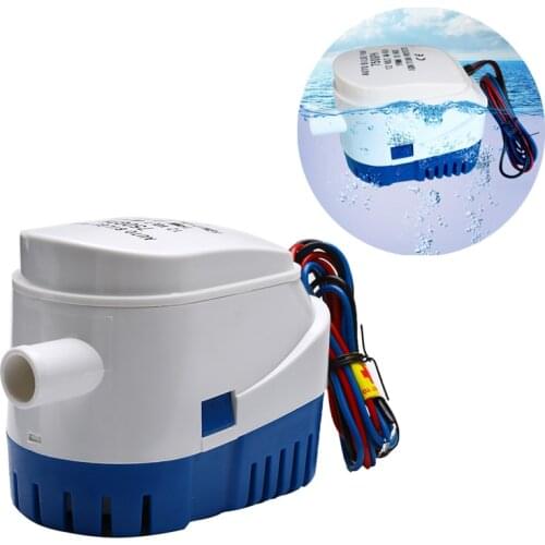 Automatic Bilge Water Pump 12V/24V 750GPH/1100GPH For Submersible Auto Pump With Float Switch Sea Boat Marine Bait Tank Fish