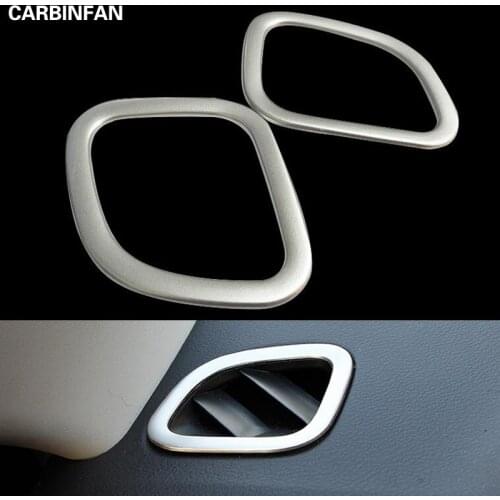 Car ABS chrome front Air conditioning Outlet Vent styling garnish cover frame lamp trim For Suzuki Vitara 2016 2017 2018 2019