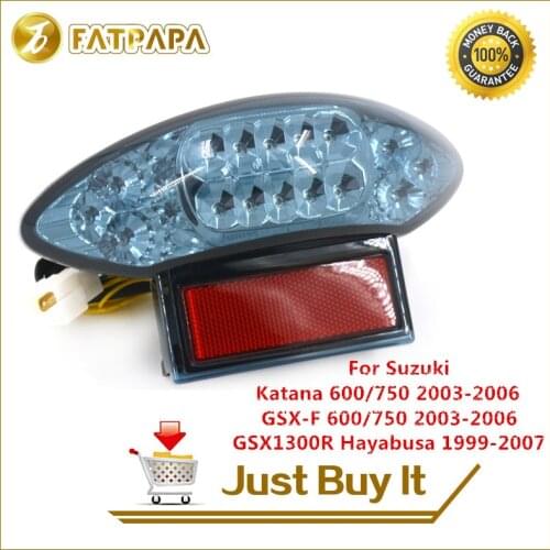 Free shipping Motorcycle Accessories Rear tail light Fit For Suzuki Hayabusa GSXR1300 1999-07 LED Rear Brake Turn Signal Light