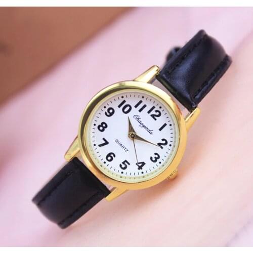 2018 simple Fashion Dial Women Watches Luxury Golden Leather Ladies Watch Women Dress small casual Clock relogio feminino