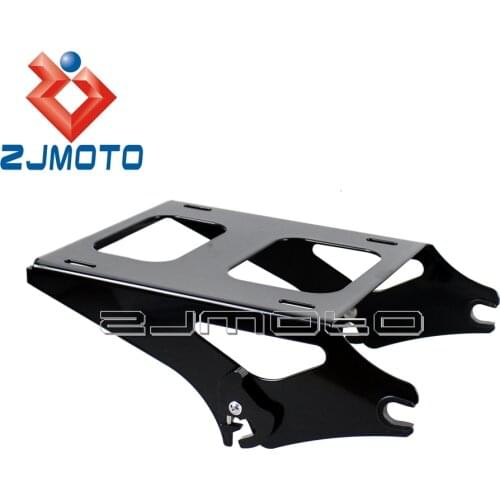 Black Luggage Rack For Harley Touring Road King Street Glide Detachable Two-up Tour Pak Mounting Luggage Rack