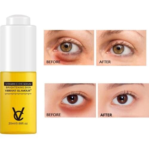 20ml Vitamin C Eye Essence Remove Dark Circles Fades Fine Lines Moisturizing Brighten Skin Colour Moisturize Firm Soften Skin