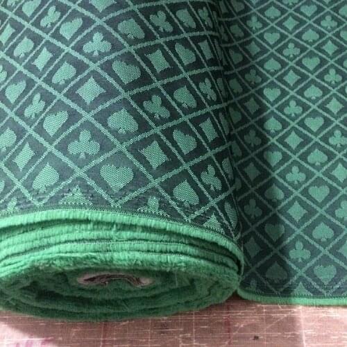 FT-04 Two-tone poker table speed cloth, New design, Black and Green Waterproof Suited High Speed Cloth for Poker Table