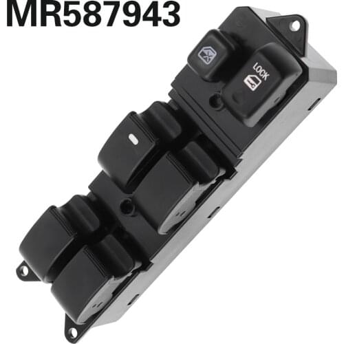 Car Master Power Window Switch MR587943 WSMT010 For Mitsubishi Endeavor Lancer Montero Galant 2004-2009 17.4x4.4x6.1cm
