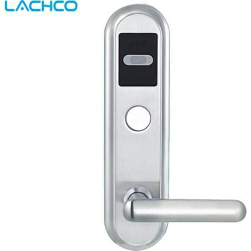 LACHCO Intelligent Electronic Door Lock RFID Card with Key for Home Hotel Apartment Office Smart Entry L16017BS