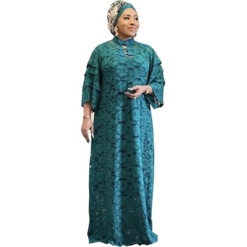2 Piece Sets New Arrival Spring African Women Plus Size Lace Dress African Clothes African Dresses For Women And Inner Tank