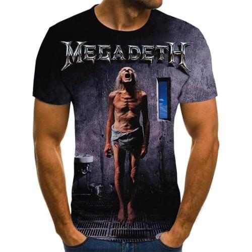 2021 Summer mens t-shirt new 3D printing t-shirt mens skull demon t-shirt summer scary funny t-shirt round neck t-shirt