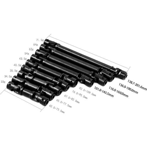 Metal Heavy-Duty Drive CVD Shaft for 1/10 RC Crawler Car Axial SCX10 90046 AXI03007 TRAXXAS TRX-4 TRX-6 Redcat Gen8 D90 TF2