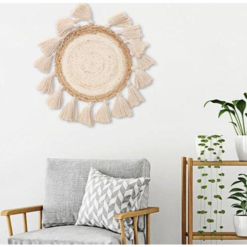 Wall Hanging Tapestry Woven Home Decor Cotton Rope Wedding Wall Decorating Eco-Friendly Bohemian Handmade Crafts Ornaments