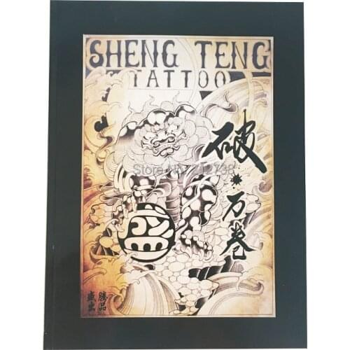 Newest-Japanese-Traditional-TOP-Tattoo-Flash-Book-Buddha-Ganesh-KOI-Hannya A4 43Pages