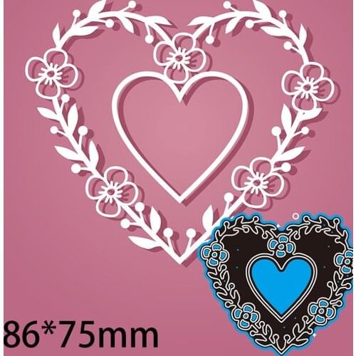 2021 New Lace Dies Heart Metal Cutting Dies For DIY Scrapbook Photo Album Card Decorative Craft Embossing Dies Cutting Dies