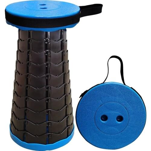 Upgraded Retractable Folding Stools Sturdy Camping Stool Convenient Fishing Chair The Latest Telescopic Stool Folding