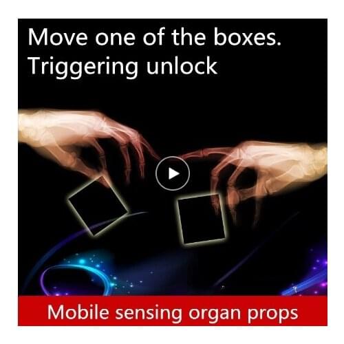 Real life games escape room props Wireless mobile sensor unlock organ props Mobile sensor will trigger unlock game horror