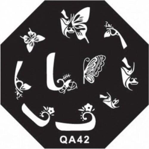 QA series of new Octangle nail stamp image plate can be reused Nail template QA42