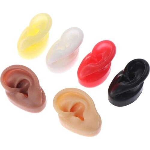 1Pcs New Silicone Ear Model Professional Practice Piercing Tools Earring Ear Stud Display Tools Can Be Reused
