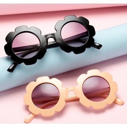 Cute Kids Girls Boys Sunflower Sunglasses Sun Protection Summer Outdoor Eyewear