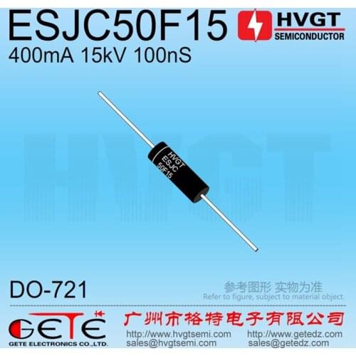 HVGT,High Voltage Diode 15kV,ESJC50F15, Silicon rectifier diode 400mA 15kV 100ns, Fast recovery, Medium Current , HV500F15