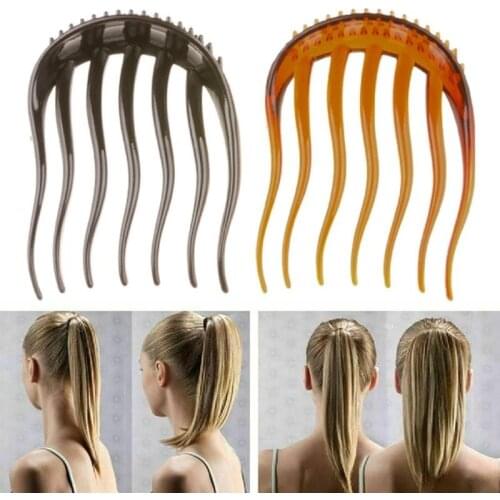 Ponytail Inserts Hair Clip For Women Fashion Bun Maker Bouffant Volume Comb Hairpin Wedding Bride Fluffy Pony Tail Styling Tools