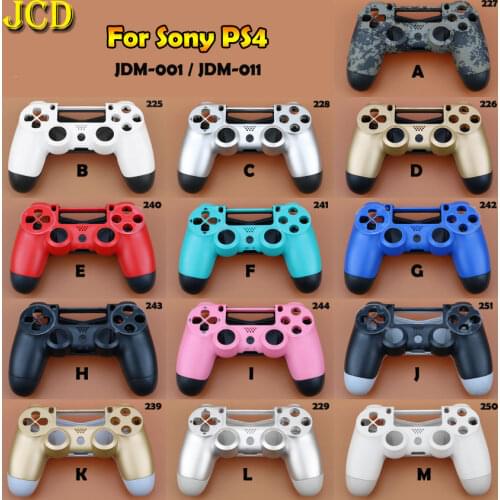 JCD 1PCS Plastic Hard Shell For Sony Playstation 4 For PS4 JDM-010 JDM-001 Controller Housing Cover Protective Shell Skin Case
