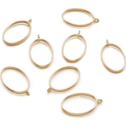 10pcs Rack Plating Alloy Drop/Oval/Rectangle Shape Open Back Bezel Pendants For DIY Epoxy Resin, Pressed Flower Jewelry F80