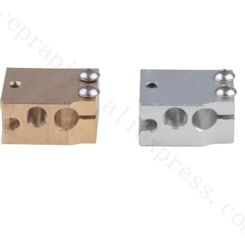 2pcs Volcano PT100 Heater Block w/ Fixings for m3 High Temperature Themocouple &Thermistor Ultimaker Reprap 3D Printer Extruder