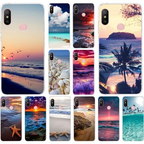 206FG A yellow sea star by the sea02 Soft Silicone Tpu Cover phone Case for xiaomi redmi 7 7a note 4A 4X 6 Pro 6A 7