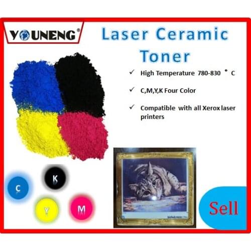 800 degree high temperature color ceramic toner powder Compatible For Ricoh and Xerox model vitrotype Print