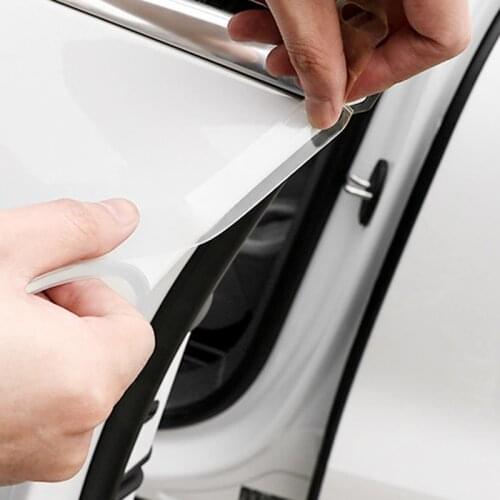 Car Stickers Door Edge Protector Universal Car Door Sill Sticker Anti Scratch Transparent Film Protection Style Auto Accessories
