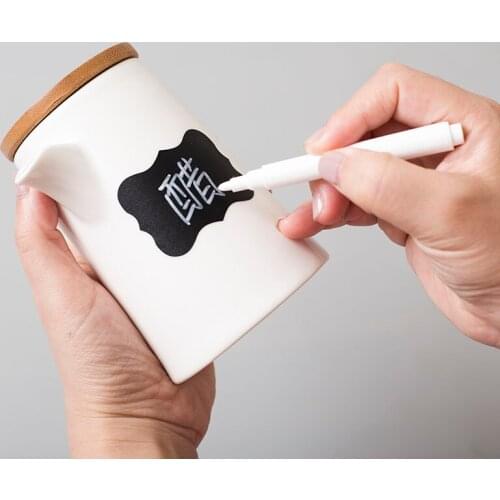 White Liquid Chalk Pens for Wall Sticker Kids Room Blackboard Erasable Non-Dust Chalk Removable Marker Pen Stationery