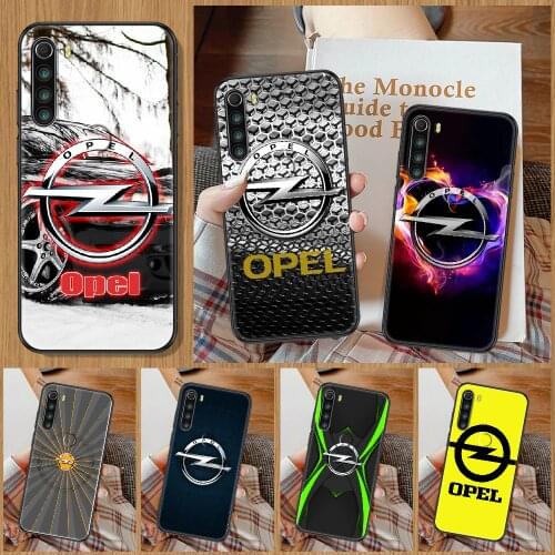 Opel Astra car Phone Case For Xiaomi Redmi Note 7 8 9 10 7A 8T 9A 9T 9S 10S Pro black 3D waterproof painting Etui soft prime