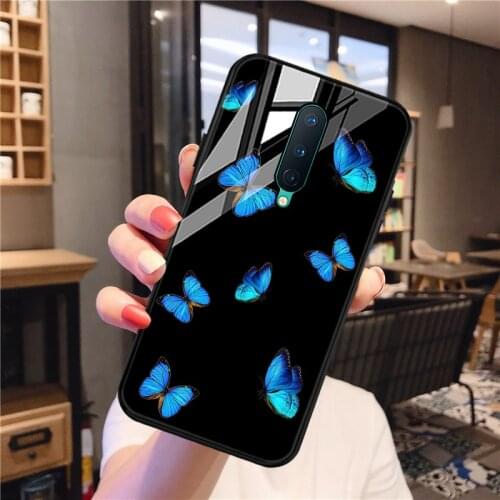 Tempered Glass Case For Oneplus 8 Pro Case Hard PC Back Cover Oneplus 9 Pro 8T 7T 6T 7 8 Fundas For One Plus Nord N10 N100 Coque