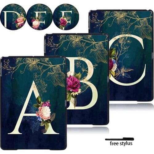 Tablet Hard Shell Case Cover for IPad 2 3 4/ Mini 1 2 3 4 5/ IPad 5th 6th / IPad 2019 7th 10.2" Tablet Case + Free Pen