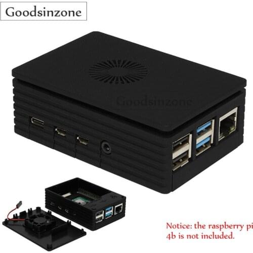 Raspberry Pi 4 Case with Cooling Fan Shell for Raspberry Pi 4 Model B