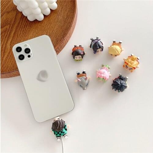Demon Slayer Cable Protector Cosplay Kimetsu No Yaiba IPhone USB Data Wire Winder Organizer