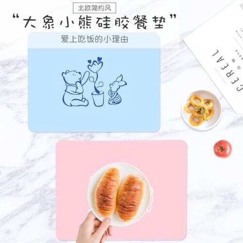 Placemats for Kids, Silicone Placemat Baby, Waterproof Heat Resistant Non-slip Kitchen Table Dining Mat, Portable Easy to Clean