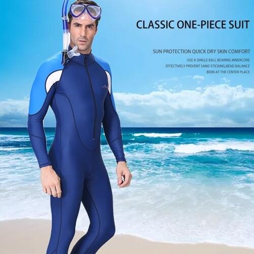 Men Snorkeling Surfing Scuba Diving One-piece Full Body Long Sleeves Wetsuit Swim Suit Surfing Swimsuit Biquini #G4
