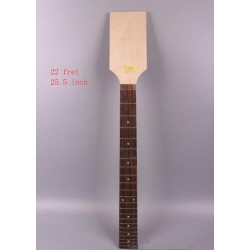 Electric guitar neck paddle 22 Fret 25.5" Truss Rod Nice Maple Bolt on New