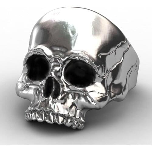 FDLK Punk Skull Ring for Men Retro Plated Alloy Rings Trendy Skeleton Ring Finger Accessories Party Gifts Jewelry Wholesale