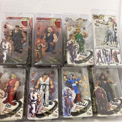 NECA Action Figure Ryu Figure Chun Li Ken Figure Chun-Li Hoshi Ryu Akuma Chunli Gouki Guile Action Figures Collectable Model Toy