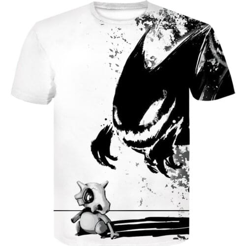 Japan anime 3D Print T shirt Cute harajuku tshirt Hip Hop O-neck Short sleeve Pokemon t shirt Fashion off white shirt camisetas